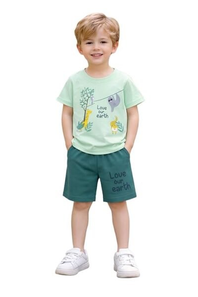 Kids Cotton T-Shirt Shorts Set
