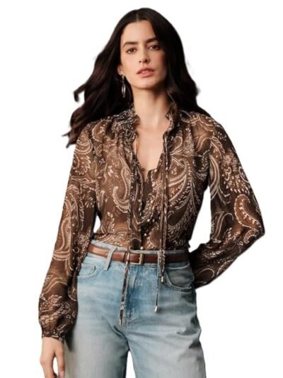 Women Cecily Paisley-Trim Shirt | TOP