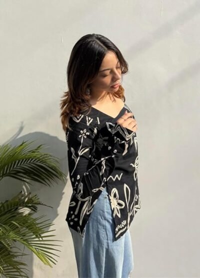 Stylish Women's Rayon Printed Short Kurti | Ethnic Top