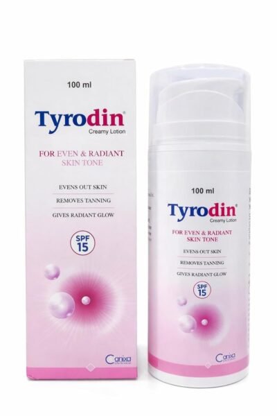 Tyro din Creamy Lotion 100 ml with SPF 15 | Daily Use Body Lotion | Lightweight Moisturizing Formula for Even-Looking Skin Tone | 100% Orignal From Canixa lifesince.