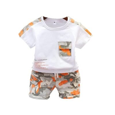 Googo Gaaga Boy's Cotton T-Shirt & Shorts Set