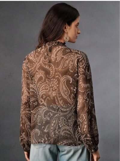 Women Cecily Paisley-Trim Shirt | TOP