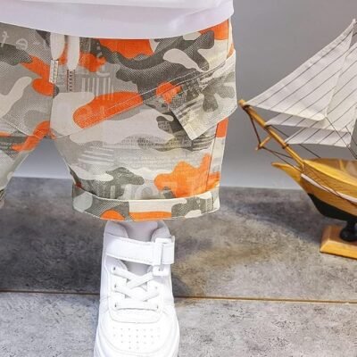 Googo Gaaga Boy's Cotton T-Shirt & Shorts Set