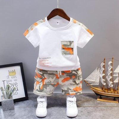 Googo Gaaga Boy's Cotton T-Shirt & Shorts Set