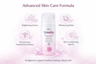 Tyro din Creamy Lotion 100 ml with SPF 15 | Daily Use Body Lotion | Lightweight Moisturizing Formula for Even-Looking Skin Tone | 100% Orignal From Canixa lifesince.