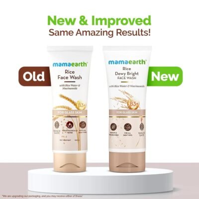 Mamaearth Rice Dewy Bright Face Wash