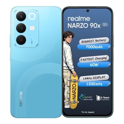 realme NARZO 90x 5G Aqua Blue Smartphone