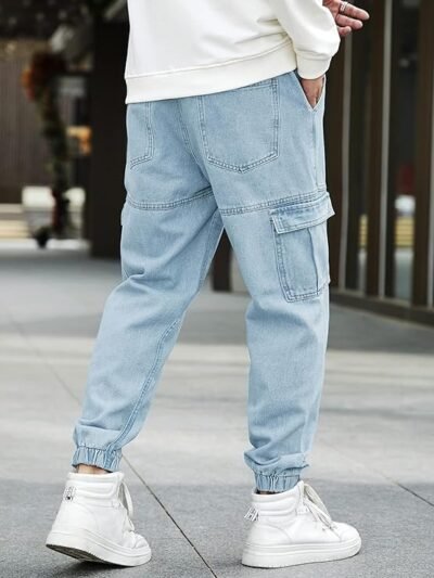 Noble Monk Men's Loose Fit Jeans | Denim Cargo