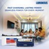 Luminous Inverter & Battery Combo | Short Tubular 150Ah Battery