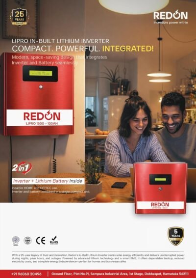 REDON LiFePO4 Battery 12.8V/100Ah