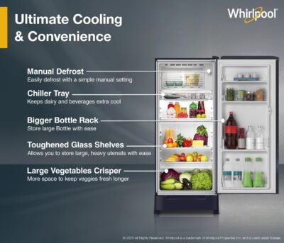 Whirlpool 184 L 5 Star Refrigerator