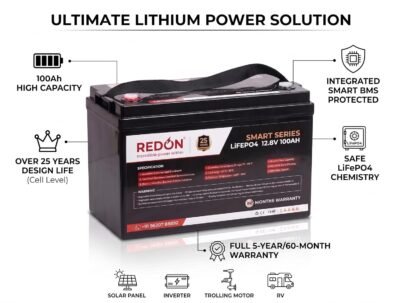 REDON LiFePO4 Battery 12.8V/100Ah