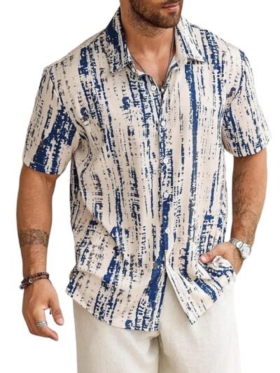 Lymio Shirt for Men | Short Sleeve & Trendy Beach