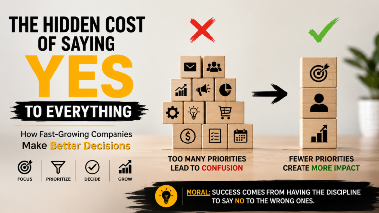 The Hidden Cost of Saying “Yes” to Everything
